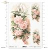 retro, pink roses, rose bouquets, flowers, rose buds, ribbons, backgrounds, Retro, rosa Rosen, Rosenstrauß, Rosenblüten, Rosenknospen, Bänder, Hintergrund, retro, rosas rosadas, ramo de rosas, flores de rosas